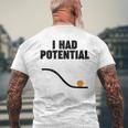 Physics I Had Potential メンズTシャツ バックプリント 高齢者への贈り物