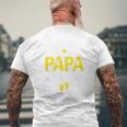 メンズ Promoted To Papa Est 2027Oon To Be Dad メンズTシャツ バックプリント 高齢者への贈り物