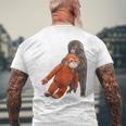 Punch The Monkey Meme X Ape Cute Punch Monkey Baby Meme メンズTシャツ バックプリント 高齢者への贈り物