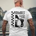 Skakaka Enjoy Yourself Its Later Than You Think 長袖tシャツ メンズTシャツ バックプリント 高齢者への贈り物