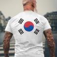 South Korea Korean National Flageoul メンズTシャツ バックプリント 高齢者への贈り物