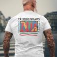 Talking Heads イエロー レトロ グラフィック メンズTシャツ バックプリント 高齢者への贈り物