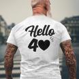 こんにちは40歳 40歳 40歳 誕生日 四十歳 母 メンズTシャツ バックプリント 高齢者への贈り物