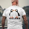 アイスランドのキュートなパフィン2個 メンズTシャツ バックプリント 高齢者への贈り物