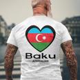 アゼルバイジャン バクー メンズTシャツ バックプリント 高齢者への贈り物
