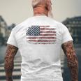 アメリカ国旗 アメリカ 星条旗 Usa Flagtars Andtripes メンズTシャツ バックプリント 高齢者への贈り物