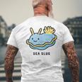 ウミウシ 海牛ealug イラスト ゆるい 簡単 おもしろ かわいい 動物 人気 海洋生物 メンズTシャツ バックプリント 高齢者への贈り物