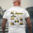 キッズ Big Brother ブルドーザーフォークリフトショベルに昇進。 メンズTシャツ バックプリント 高齢者への贈り物