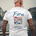 ギリシャ フィラ Thera ヴィンテージ ギリシャ メンズTシャツ バックプリント 高齢者への贈り物