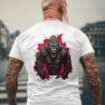 ゴリラ・ボディビル・ワークアウト バックプリント・ジム メンズTシャツ バックプリント 高齢者への贈り物