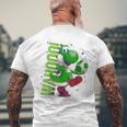 ザ・スーパーマリオギャラクシー・ムービー Action Yoshi メンズTシャツ バックプリント 高齢者への贈り物