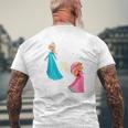 ザ・スーパーマリオギャラクシー・ムービーtarry Princess Duo メンズTシャツ バックプリント 高齢者への贈り物