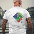 ザ・スーパーマリオギャラクシー・ムービーyoshi In Action メンズTシャツ バックプリント 高齢者への贈り物