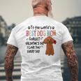 トイプードル最高の犬ママバレンタインデー面白い犬の恋人 長袖tシャツ メンズTシャツ バックプリント 高齢者への贈り物