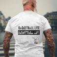 バスケットボール Basketball Life ラビット メンズTシャツ バックプリント 高齢者への贈り物