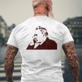 フリードリヒ・ニーチェステンシル メンズTシャツ バックプリント 高齢者への贈り物