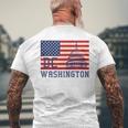 ワシントンdc アメリカ国旗tシャツ メンズTシャツ バックプリント 高齢者への贈り物