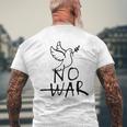 不戦の鳩 世界平和の象徴 ホープ・ハーモニー・フェスティバル No War Dove Of Wolrd Peace 長袖tシャツ メンズTシャツ バックプリント 高齢者への贈り物