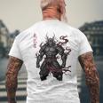 侍戦士 鬼 ダークファンタジー 日本漫画 メンズTシャツ バックプリント 高齢者への贈り物