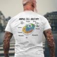 動物細胞の解剖学 生物学者 理科学生 メンズTシャツ バックプリント 高齢者への贈り物