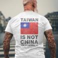 台湾は中国ではありません、反中国共産党、西近平 メンズTシャツ バックプリント 高齢者への贈り物