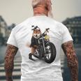 柴犬 いばけん 犬 バイク バイカー 長袖tシャツ メンズTシャツ バックプリント 高齢者への贈り物