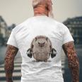 筋トレ ジム やる気がないなら家に帰れ ハリネズミ メンズTシャツ バックプリント 高齢者への贈り物