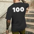 100 数字 サッカー メンズ レディース キッズ ギフト メンズTシャツ バックプリント 彼への贈り物