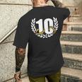 10年目10年目の結婚記念日リース メンズTシャツ バックプリント 彼への贈り物