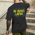 10歳の誕生日 10年後 10歳の誕生日 メンズTシャツ バックプリント 彼への贈り物