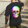 3Dスカル。 メンズTシャツ バックプリント 彼への贈り物