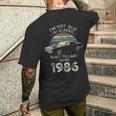 40歳の誕生日 1986年クラシックカー メンズTシャツ バックプリント 彼への贈り物
