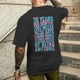 50歳の誕生日の面白いシャツ オールドメーター 面白い50歳ギフト メンズTシャツ バックプリント 彼への贈り物