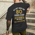 80 Geburtstag Als Gott Michor 80 Jahrenchuf T-Shirt mit Rückendruck Geschenke für Ihn