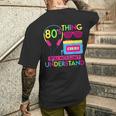 80年代コスチューム 1980年代テーマ パーティー 80年代スタイル ファッション衣装 メンズTシャツ バックプリント 彼への贈り物