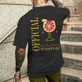 Alcohol Officialangria Taster Drinkangria メンズTシャツ バックプリント 彼への贈り物