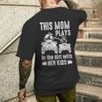 ATV Four Wheeler Mom Plays In Dirt With Her Kids Fun Tank Top Men's Back Print T-Shirt Gifts for Him
