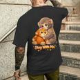 Baby Monkey Named Punchtay With Me パンチ メンズ レディース キッズ 男の子 メンズTシャツ バックプリント 彼への贈り物