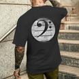 Bass Clef Classical Music Clave Clé De Fa ヘ音記号 メンズTシャツ バックプリント 彼への贈り物