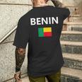 Benin Flag Country Nation Tank Top Men's Back Print T-Shirt Gifts for Him