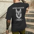 Berger Allemand Papa Drôle Berger Allemand T-shirt imprimé au dos Cadeaux pour lui