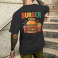Berger Crew Hamburger Cheeseburger Fast Food Lovers メンズTシャツ バックプリント 彼への贈り物