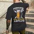 Bin Am Grillen Keine Tipps Bier Bringen Abflug Grillpruch T-Shirt mit Rückendruck Geschenke für Ihn