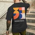 Bossa Nova ブラジル ジャズミュージック ヴィンテージモダンデザインtシャツ メンズTシャツ バックプリント 彼への贈り物