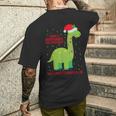 Brontosaurus For Christmas Only A Brontosaurus Will Do Men's Back Print T-Shirt Gifts for Him Brontosaurus For Christmas Only A Brontosaurus Will Do Men's Back Print T-Shirt Gifts for Him