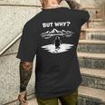 But Why Penguin Mountains Cute メンズTシャツ バックプリント 彼への贈り物