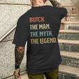 Butch The Man Myth And Legend ファニーネーム カスタマイズ可 メンズTシャツ バックプリント 彼への贈り物
