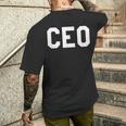 Ceo 最高経営責任者 ボス メンズTシャツ バックプリント 彼への贈り物