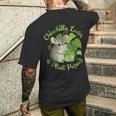Chinchilla Lover & Plant Parent Tee Cute Mom Dad Men's Back Print T-Shirt Gifts for Him