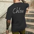 Chloe ファーストネームデザイン メンズTシャツ バックプリント 彼への贈り物